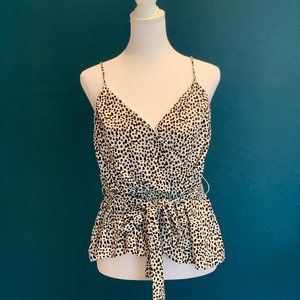 NWT Express Size Small Polka Dot Wrap Tank